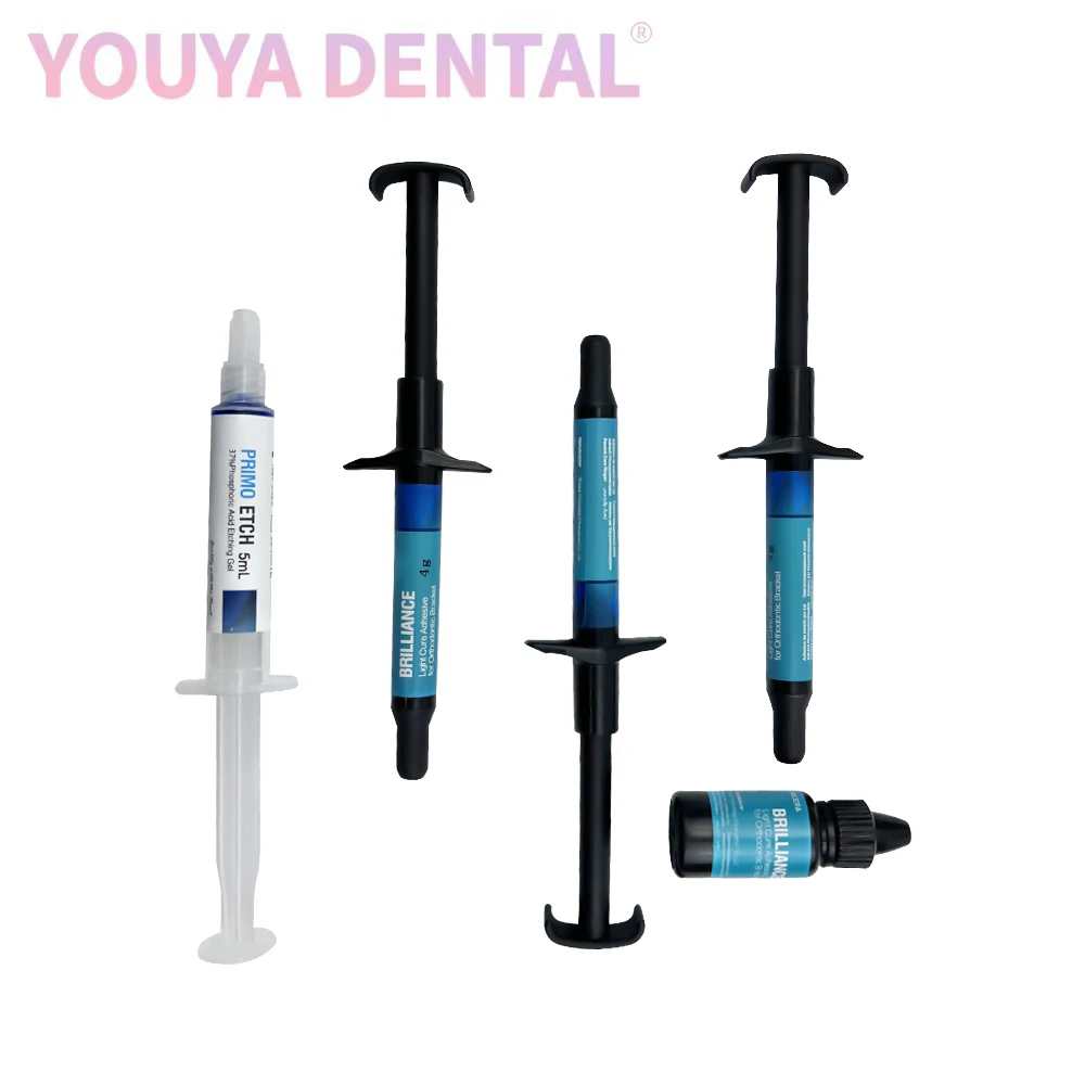 

Зубной кронштейн Брекеты Клей-система Светоотверждаемый набор клея для праймера