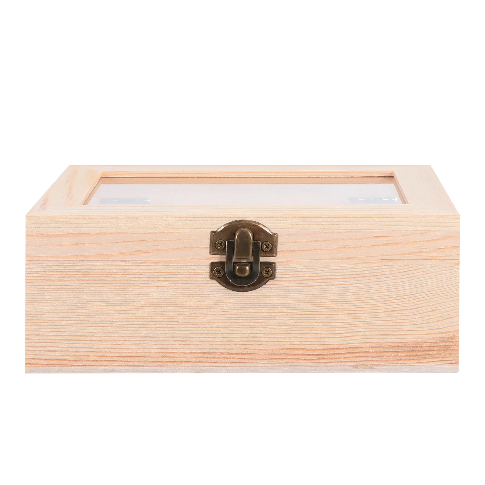 

1Pcs Wooden Jewelry Storage Box 6 Compartment Desktop Organizer for Rings Earrings Bracelets Cosmetics Home Sundries Eco