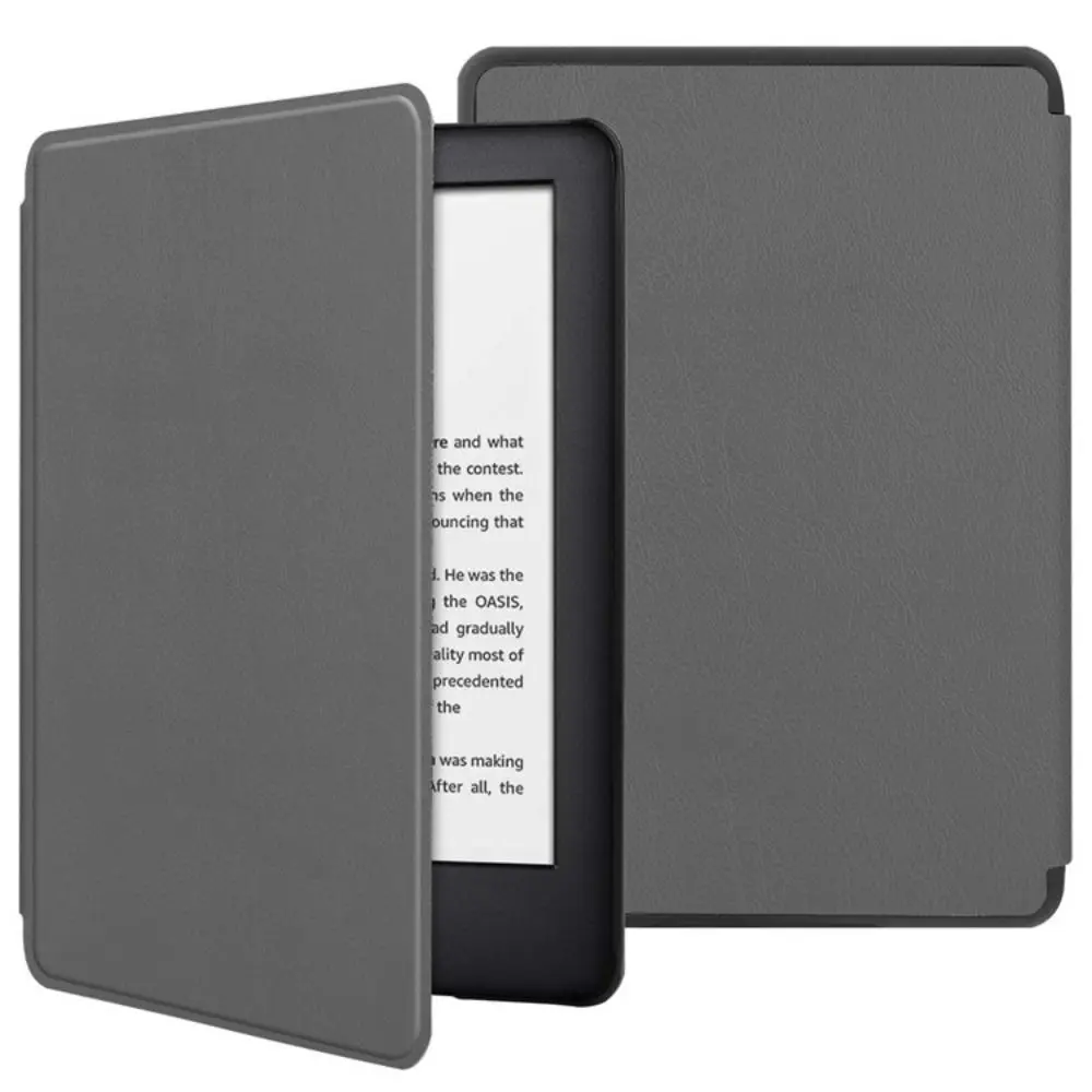 Premium 6 Inch E-Reader Case Auto Sleep/Wake Anti-fall Folio Cover Shockproof Leather Back Cover for Kindle Voyage