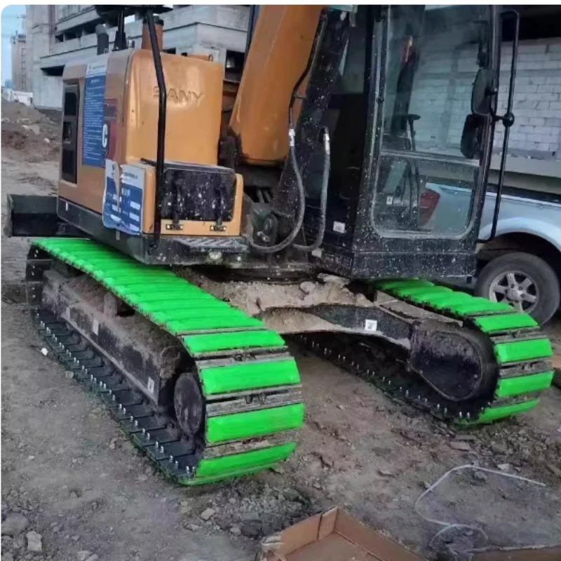 Para zapata sobre orugas de excavadora SANY 60 CarterpillarXCMG 80 Komatsu 55 Kobelco 70, bloque de goma sobre orugas, accesorios Oxford