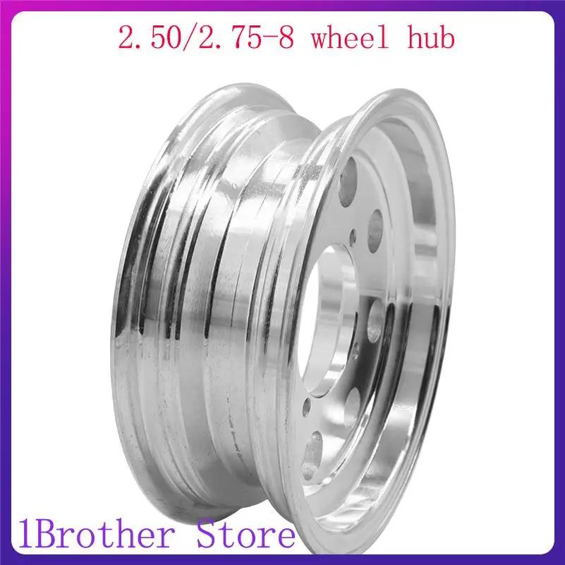 

Upgrade your motorcycle with a durable 2.75-8 inch aluminum alloy rim and hub kit for front or rear wheels