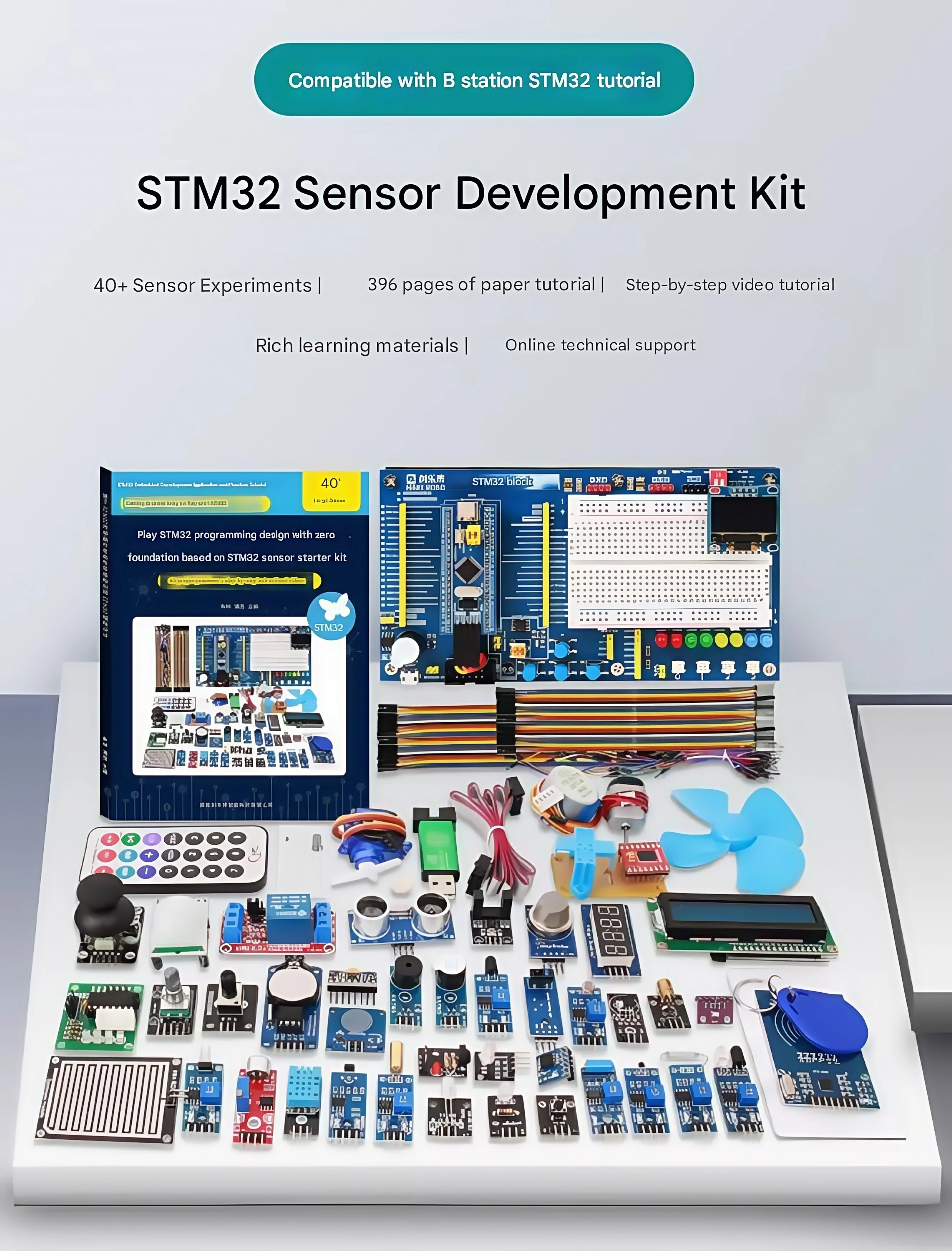 stm32 development board starter kit sensor STM32 system board electronic breadboard kit