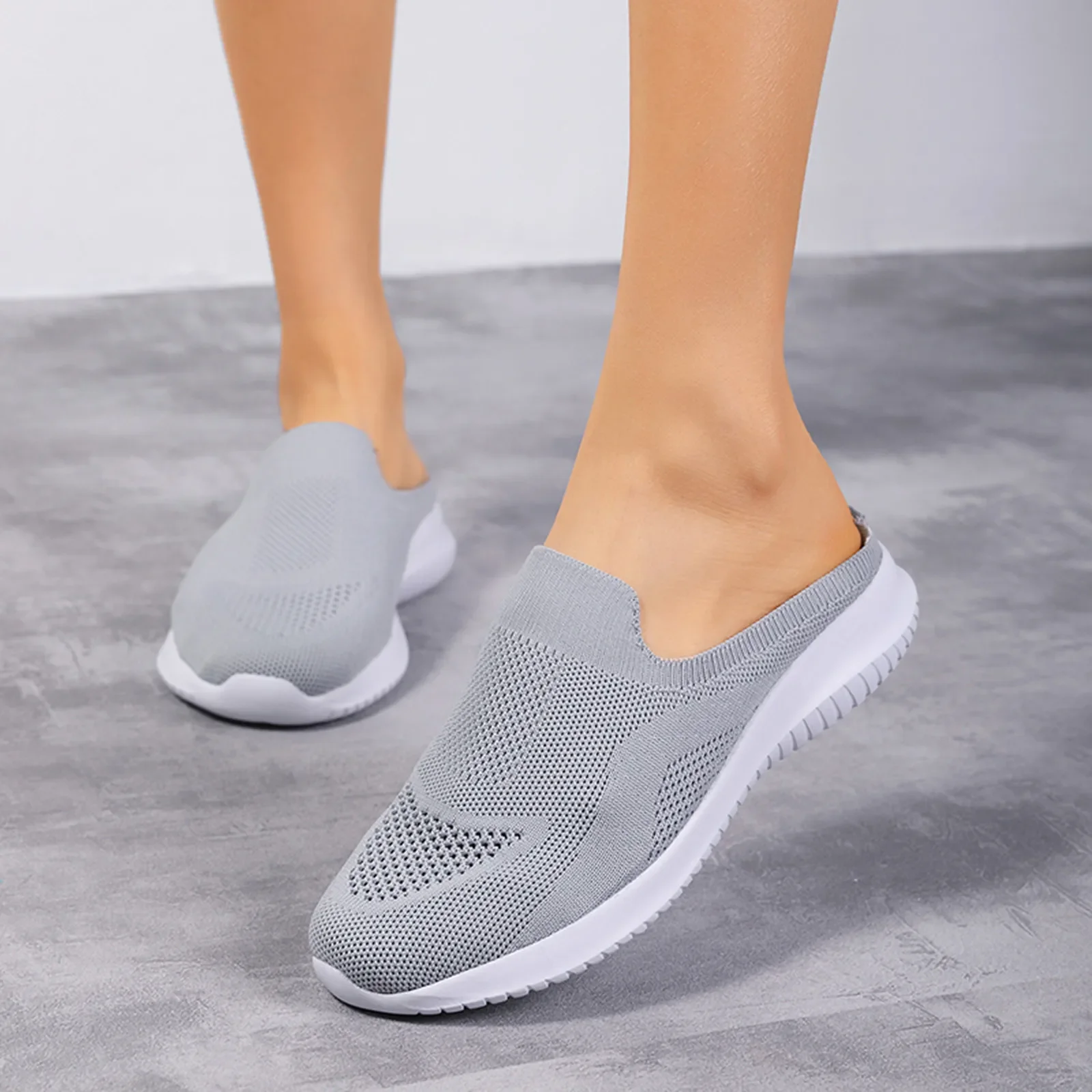 Women Casual Shoes 2023 Summer Platform Slippers Outdoor Casual Flip Flops Wedge Slippers Lady Flats Mesh Sneakers Female tenis