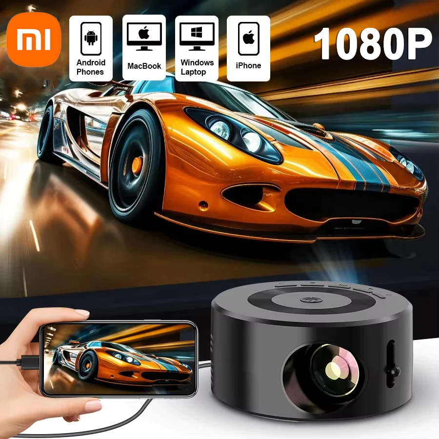 Xiaomi Smart Projector Auto Focus HD LED Projector Support 1080P Video Decoding Android Home Theater Portable Outdoor Projector