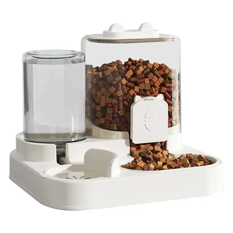 

Pet Automatic Water Feeder Pet Water Food Feeder Automatic 1.8L Detachable Food Bowl Drinking Dish For Small Medium Breeds