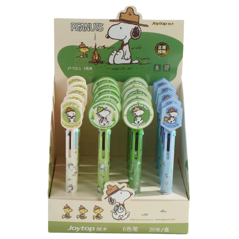 

8/20pcs Creative Snoopy 6 colors Ballpoint Pen Cute Press Ball Pens School Office Writing Supply Stationery Gift