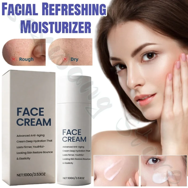 

Daily moisturizing cream 100g, mild formula, hydrating, moisturizing, delicate and soft facial skin, refreshing and non-greasy