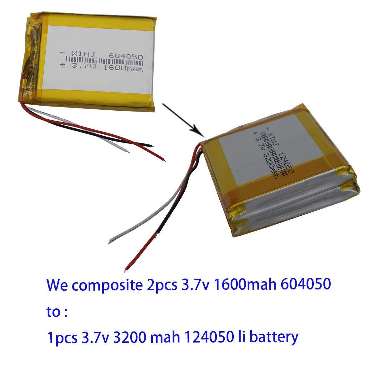 3.7v 3200 mah recarregável polímero li lipo bateria de lítio 124050 termistor 3 fio para gps power bank e-book almofada dvd tablet pc