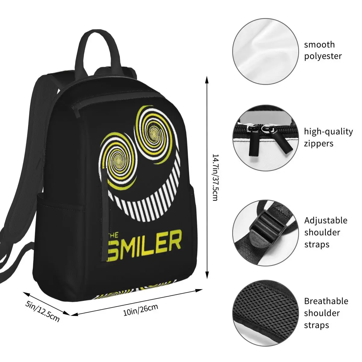 The Smiler Alton Towers Uniform Outfit Merch UkActive Backpack Student BookBag Boys Girls School Bag Computer Shoulder