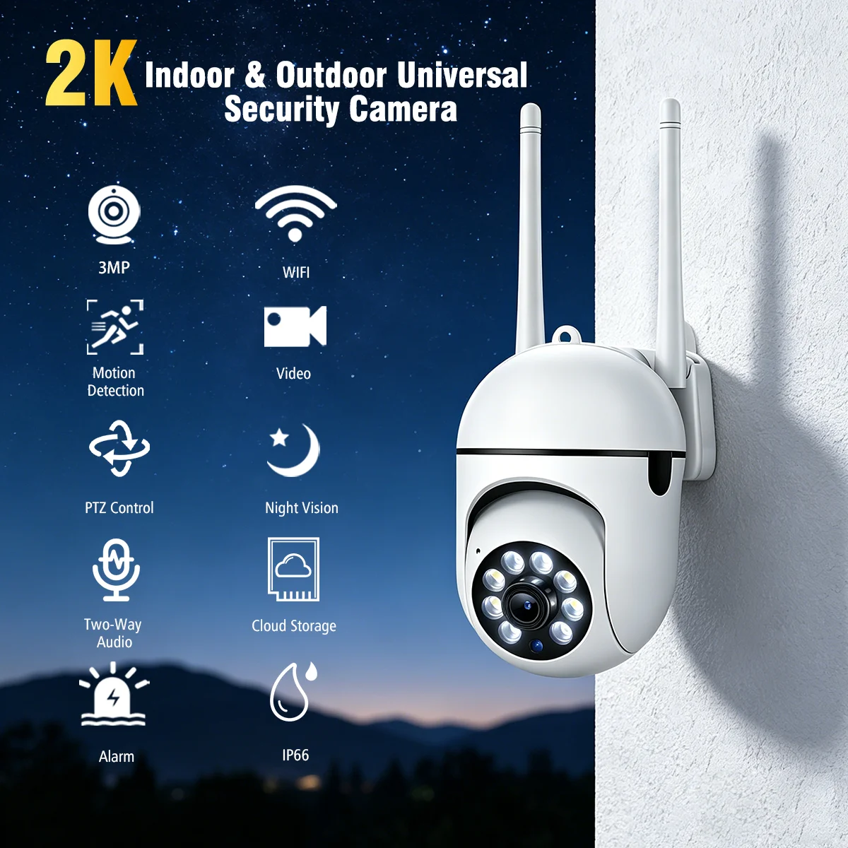 WiFi wireless security monitor - Home Security Kamera ulasan dan harga