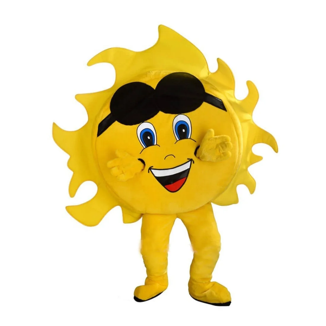 

Hot Happy Sun mascot costume Custom High Quality Sale Summer Sun Theme Anime Cartoon Fancy Dress Kits for Carnival Party Games