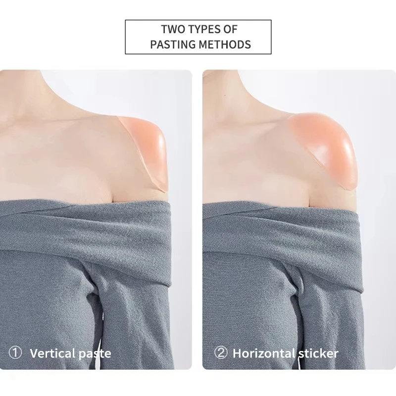 Image 3: Protège-épaule en silicone, magnifique support d'épaule à angle droit, unisexe, invisible, détachable et réutilisable