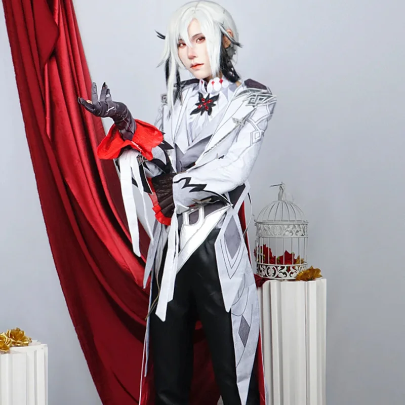 2025 New Arlecchino Cosplay Impact Costume Fatui Harbinger Wig Set Servant Snezhnaya Halloween Costumes For Women ★❤♡★