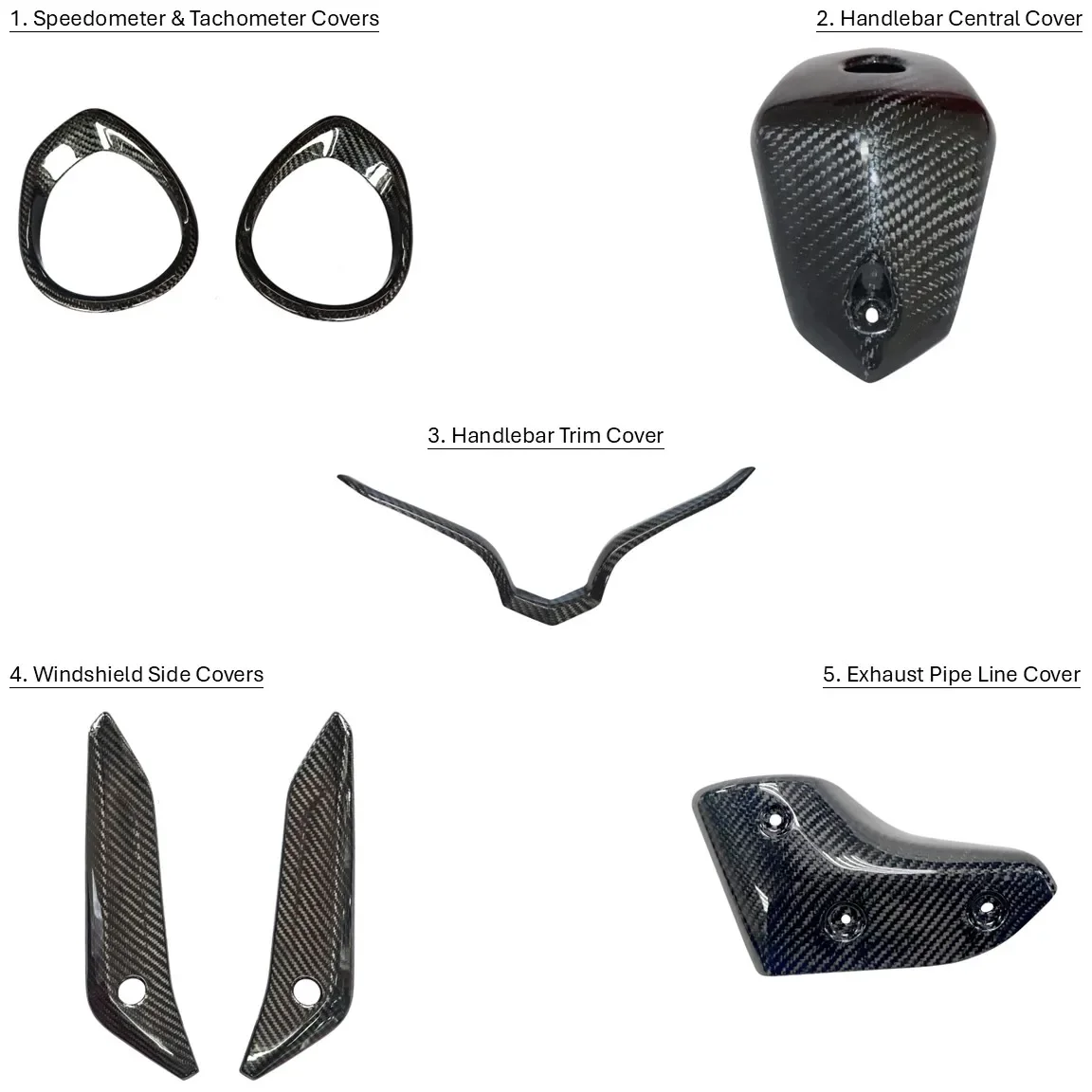 

X MOS Carbon Fiber Parts And Accessories For Motorcycle TMAX 560 2020-2021