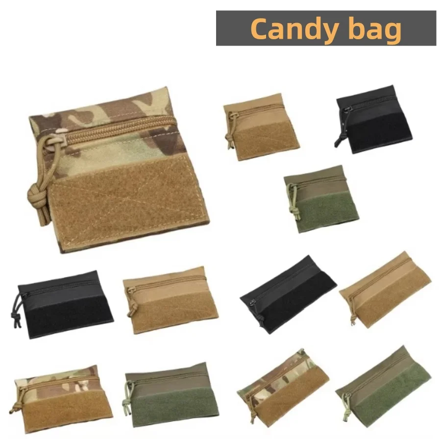 Outdoor Candy Bag Camping Vest Attached Pouch Chest Rig Hanging Portable Storage Bag Outdoor Patch Pack