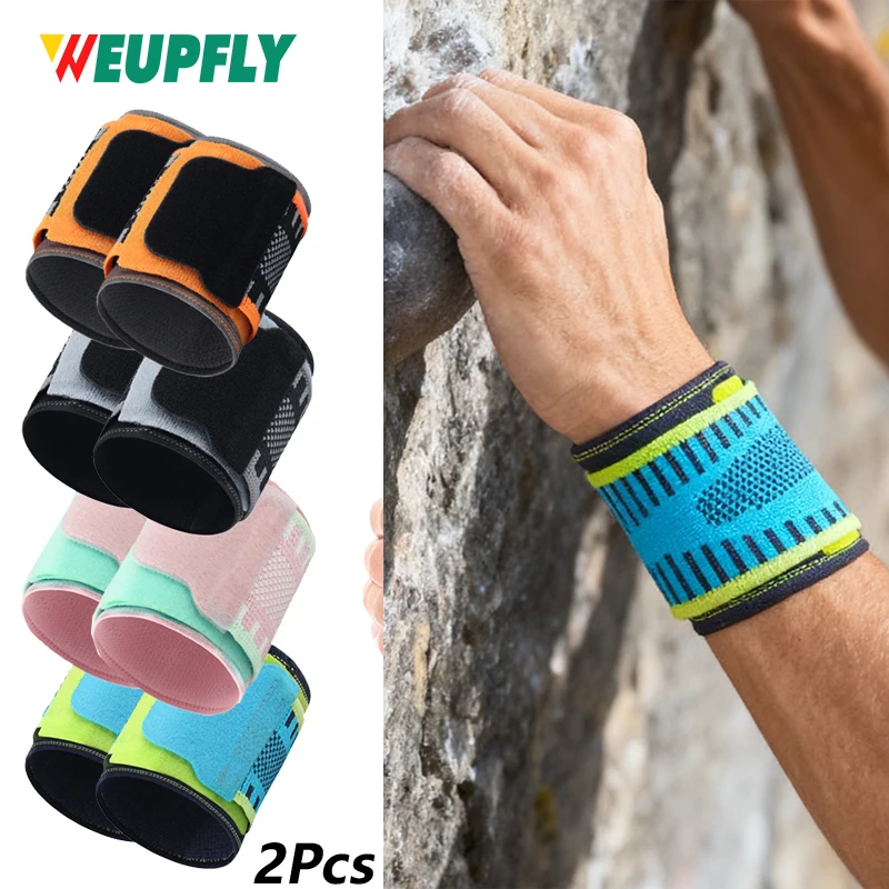 

2PCS Wrist Wraps for Men Women, Adjustable Compression Wrist Brace for Carpal Tunnel, for Fitness, Weightlifting, Gym Workout