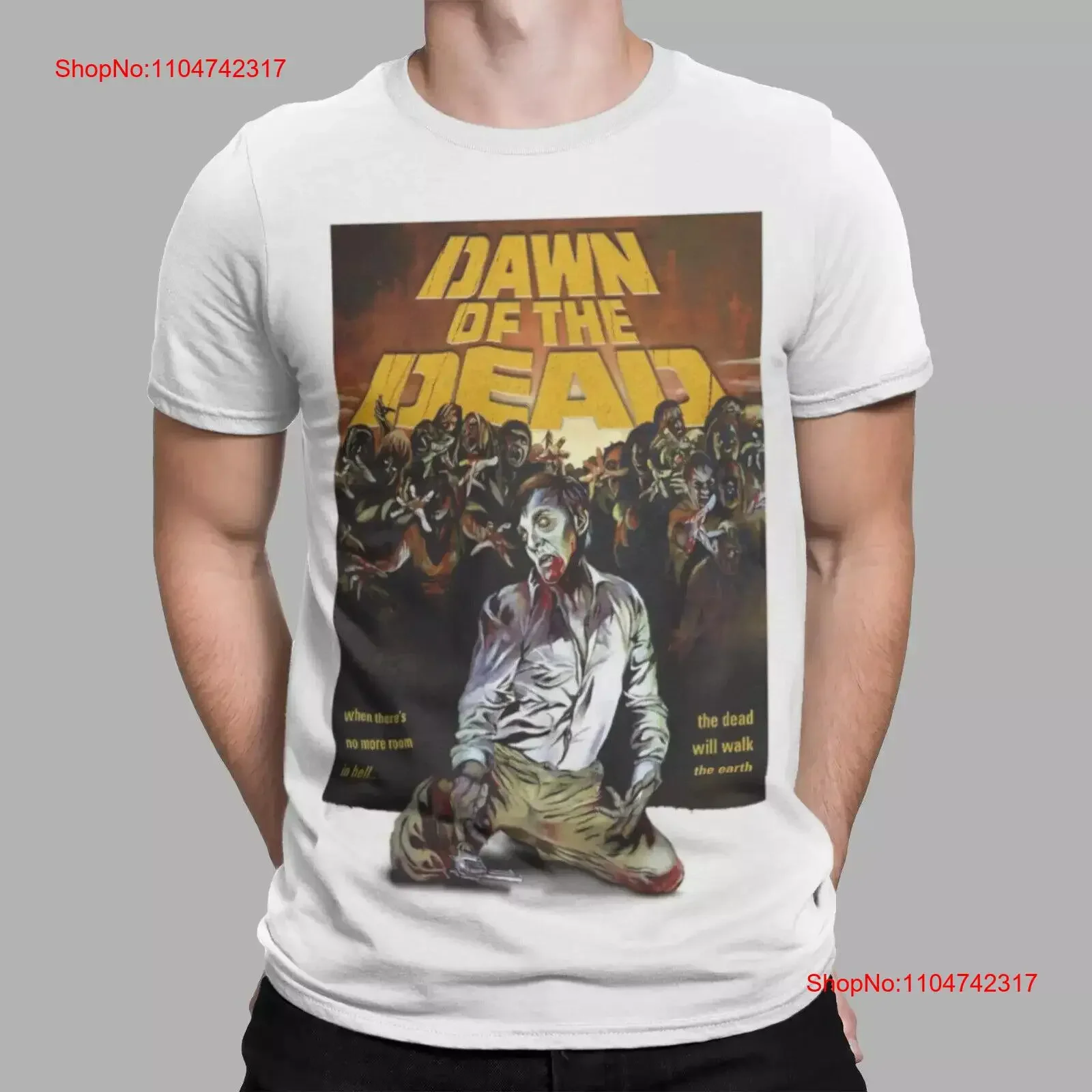 Zombies Dawn of the Dead T Shirt Retro Horror Classic Cult 70s 80s 1978 vintage Washed Stylish Soft fashion graphic Comfortable