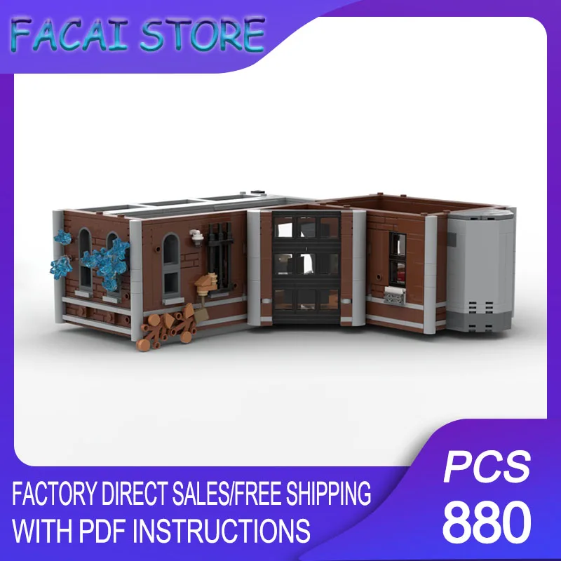 

Movie Model Moc Building Bricks Modular Asylum Bonus Floor Model Technology Block Famous Scene Christmas Toy ConstructionGift