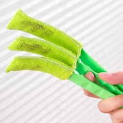 1pc-Green Car Air-conditioner Outlet Dirt Duster Cleaner Brush Car Air Conditioning Vent Blinds Cleaning Brush Car Accessories