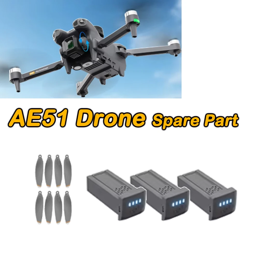 AE51 Screen Drone Obstacle Avoidance RC Quadcopter Original Spare Part AE51 Battery