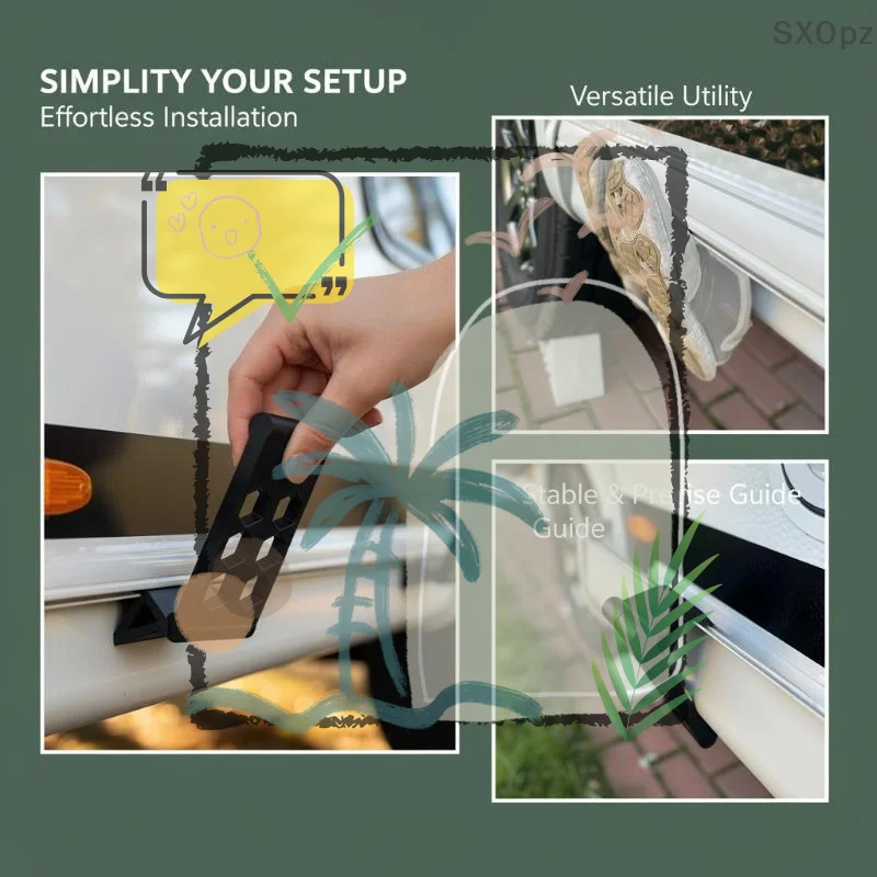 RV Shoe Dryer Rack For Camper Exterior Wall Mounted Shoe Hanger Quick Dry Ventilated Holder Camping Travel Trailer Accessories