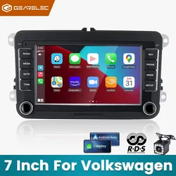 Lecteur d'autoradio Android 2 Din, limitation GPS, WiFi, Carplay pour VW, Volkswagen, Skoda, Octavia, Golf 5, 6, Touran, Passat Gods, Polo, Jetta