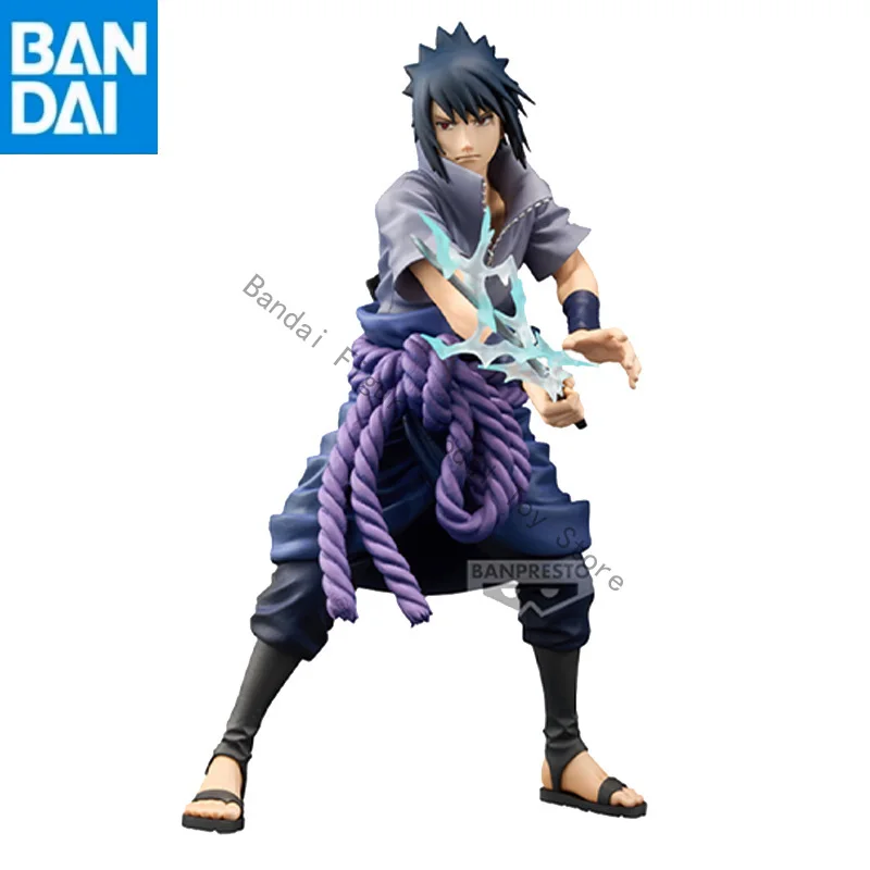 

BANDAI NAMCO BANPRESTO in stock Original Genuine NARUTO Shippuden Grandista Uchiha Sasuke PVC About 23cm Figure model toy gift