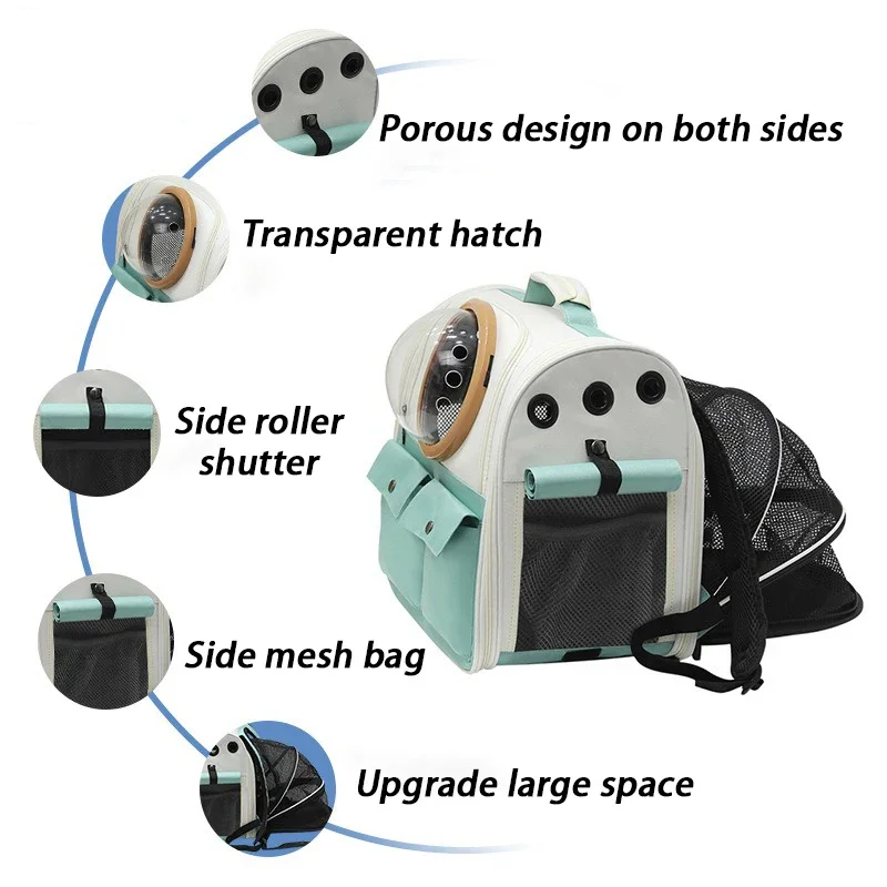 Mochila GRANDE PARA TRANSPORTAR gatos al aire libre, bolsa de viaje portátil extensible, bolsas plegables de lona, lindos suministros para mascotas