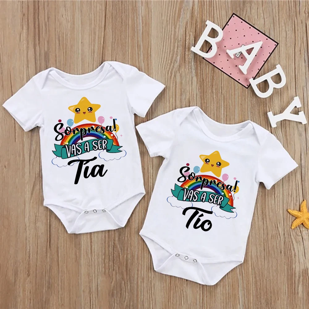 

Комбинезон для новорожденных с принтом «Сюрприз: ты будешь тетей/дядей», одежда для объявления о беременности, боди для малыша, для всей семьи