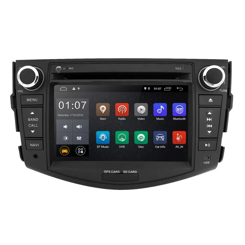 

2Din Quad Core 7 Inch Android10 Auto Dvd Stereo Radio Voor Toyota RAV4 2006-2012 Swc 4G wifi Dvr Bluetooth Usb Rds Dsp Gps