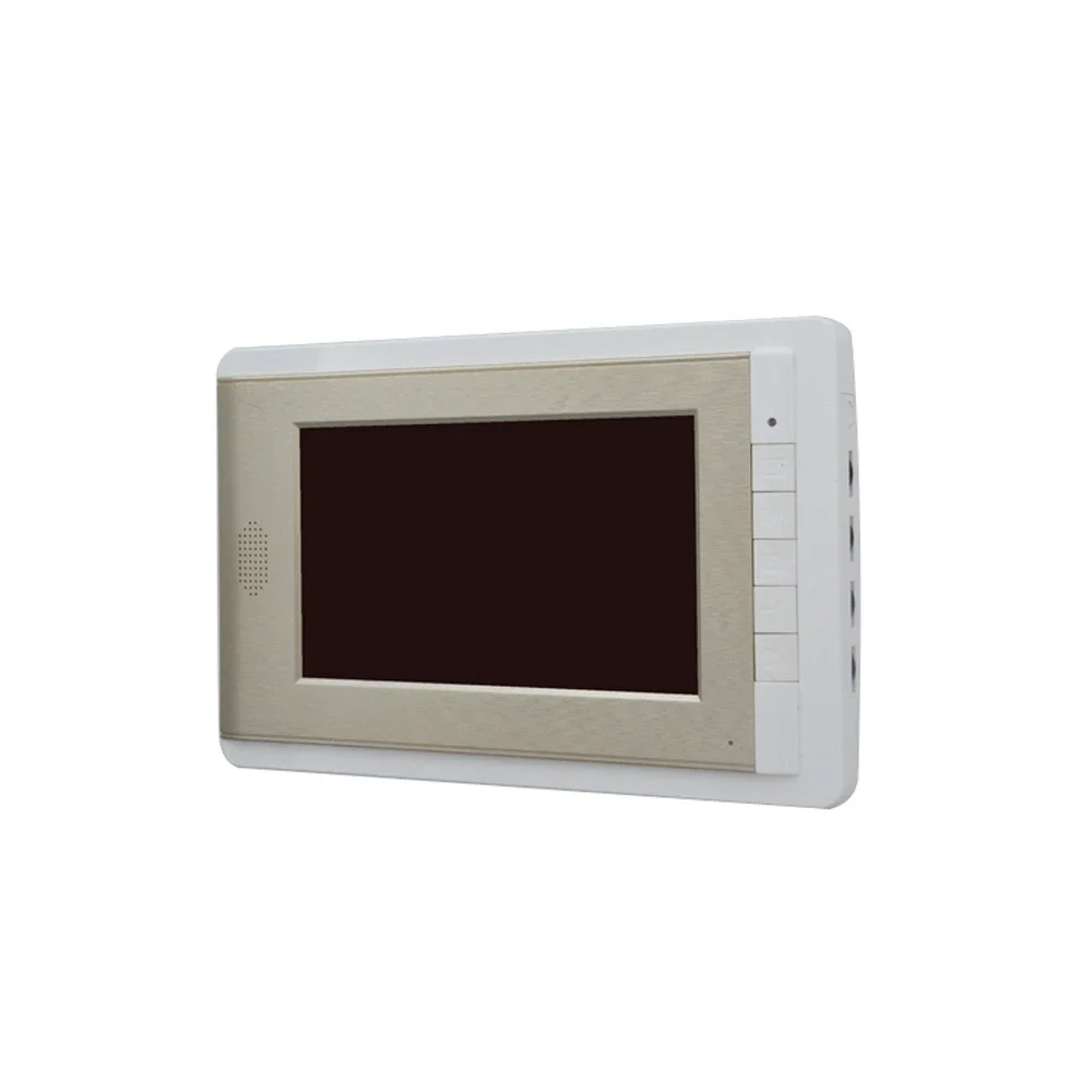 1 Set Smart Home Door Intercom System 1 Camera to 1 Display Video Door Phone 7 Inch Display Wire Door Bell Hand Free Talk Back