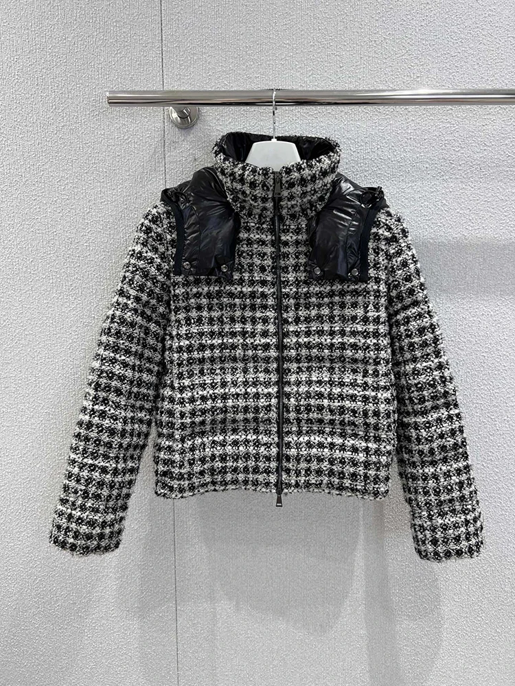 SVORYXIU 2025 شتاء جديد نمط غير رسمي نمط المرأة موضة الاختيار نمط مقنعين رشاقته 100% القطن أسفل سترة