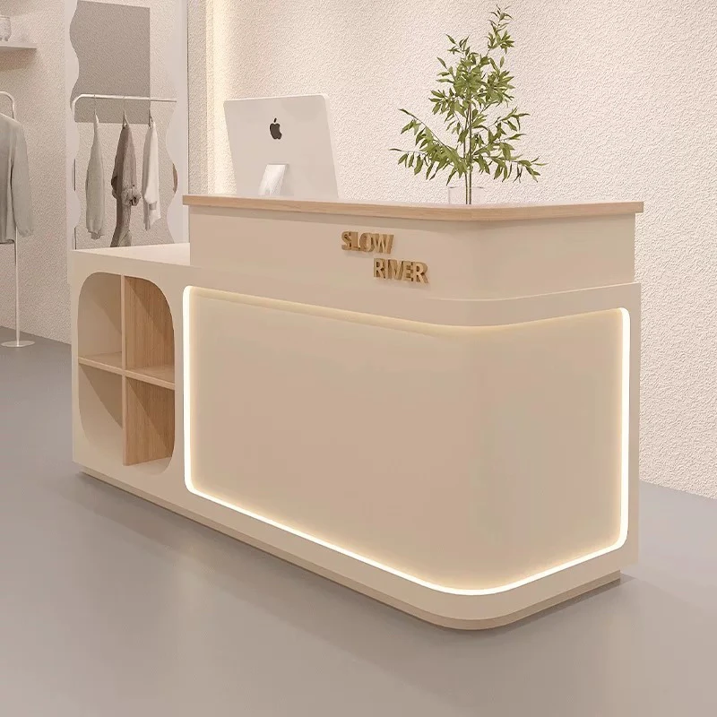 Unique Design Reception Desks Restaurant Modern Shop Minimalist Reception Desks Welcome Aesthetic Scrivania Lounge Furniture