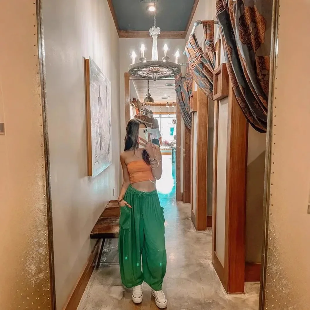 New Endless Summer Series Oversized Culottes Wide-leg Pants South Asian Ethnic Style