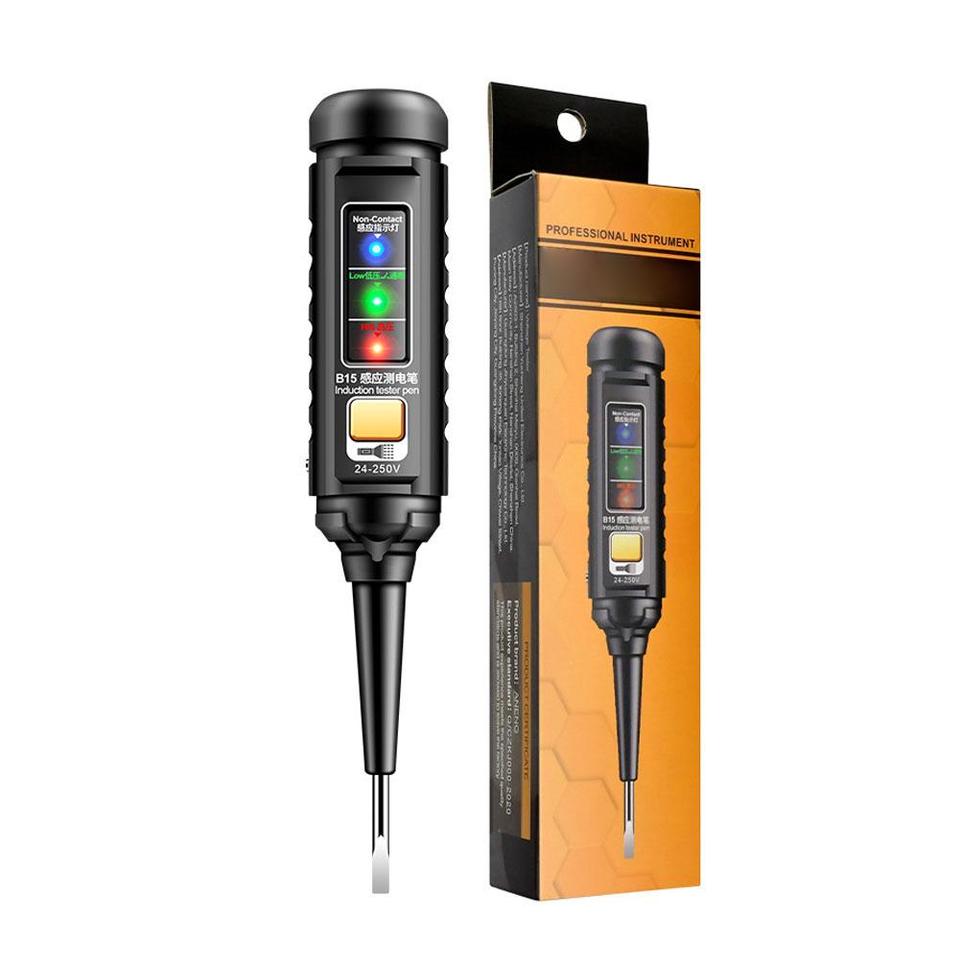  Multifunctional Tester Pen With Colored Light Voltage Detector Breakpoint Finder Electrician Special Testing Pen 