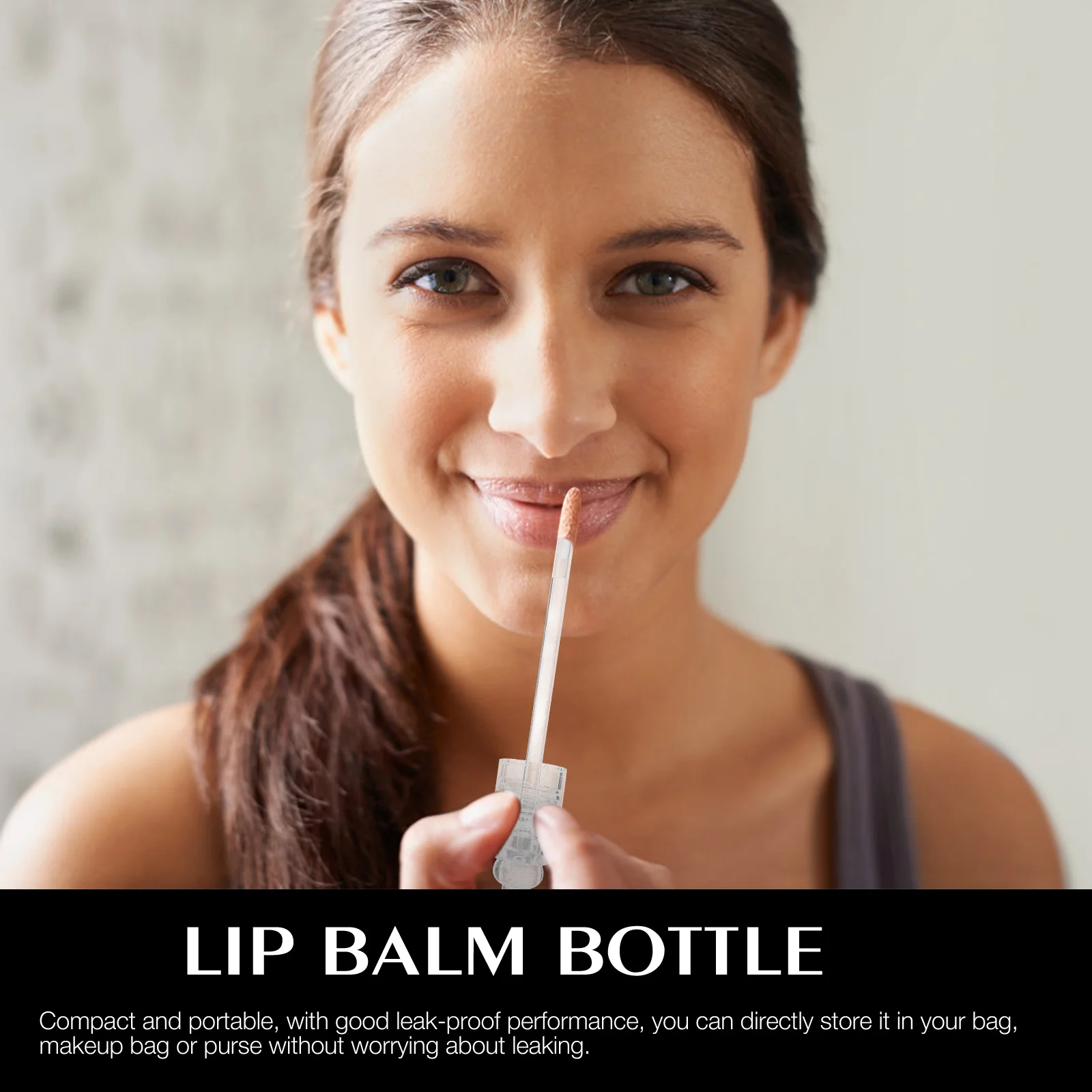 6pcs Transparent Lip Gloss Tubes Refillable With Brush Tip Empty Lipstick Container For Diy Lip Glaze Balm Oil Holder Sub Tube