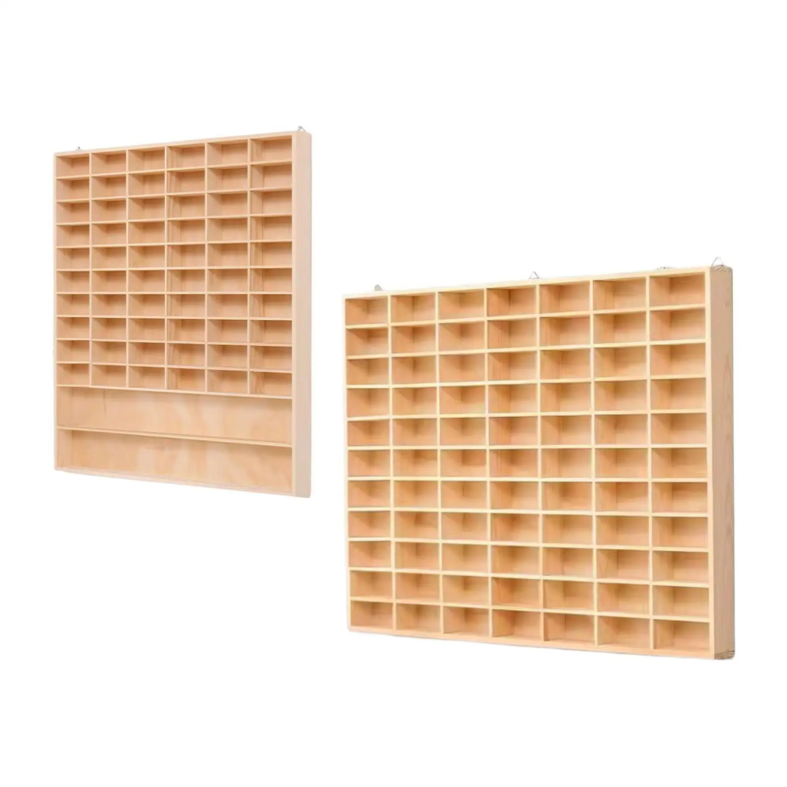 Wooden Toy Cars Display Shelf Organizer Case Miniatures Models Multiuse Gift
