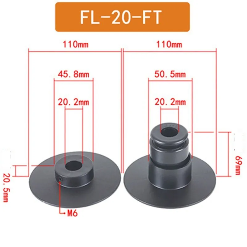 FL-25.4-FT FL25.4-St Bobbin Shafting Lock Drum Lock Fast-Action Clamping Systems Fast Top Cone Lock Head Use Spool Shafting Loc