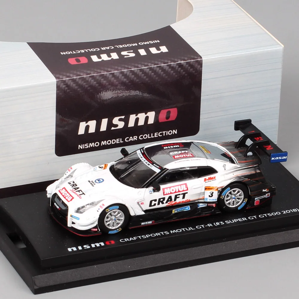 Nismo 1:64 Scale Nissan Craftsports Motul GTR #3 Super GT GT500 2018 Car Diecasts & Toy Vehicles Model Miniatures Acrylic Box