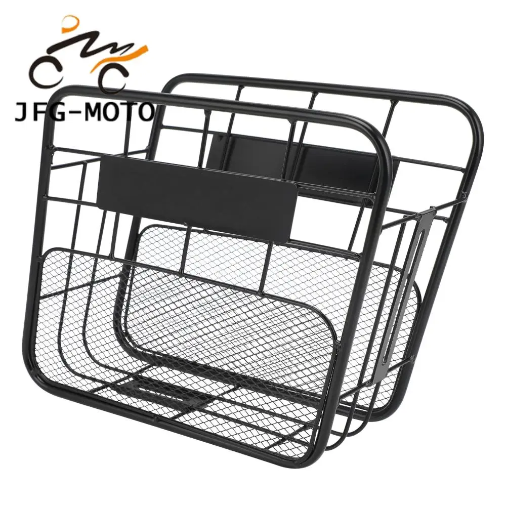 Middle Basket Motorcycle Accessories Storage Basket Black Durable Iron Basket for SUPER73 RX Super 73 RX