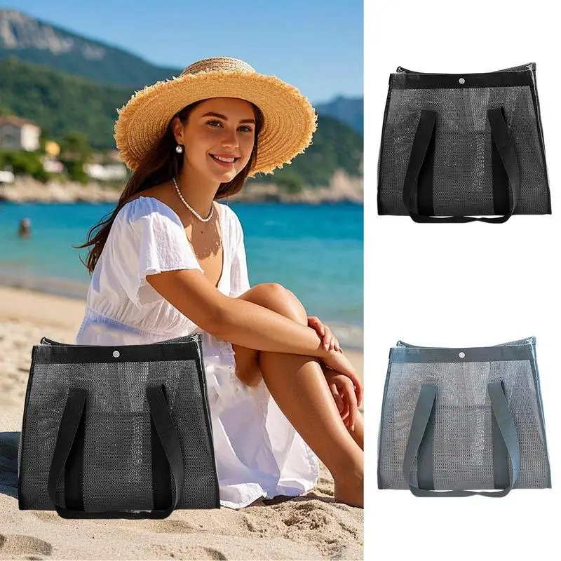 

Beach Bags For Women Large Mesh Reusable Beach Bag Home & Garden Storage For Vacation Cruise Camping Lake Outdoor Boat Family