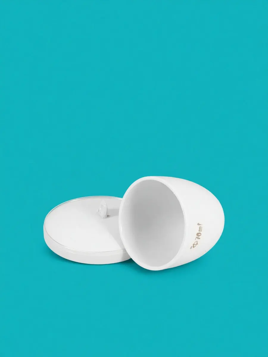 2Pcs Metal Smelting Crucible For School Laboratory Metal Caster Precision Crafted Porcelain High Temp Durability
