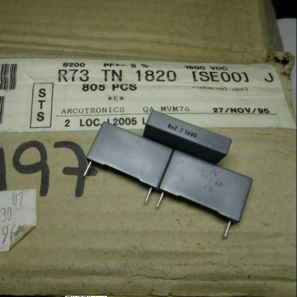 

10PCS AV MKP R73 0.0082uf/1600V 8.2nf 8200pf 822 New 22.5mm Film Capacitor