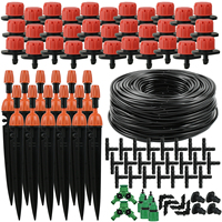 Garden 5M-30M Drip Irrigation Watering Kits System Greenhouse Automatic Drippers Sprinkler 4/7mm Hose for Potted Bonsai Plant