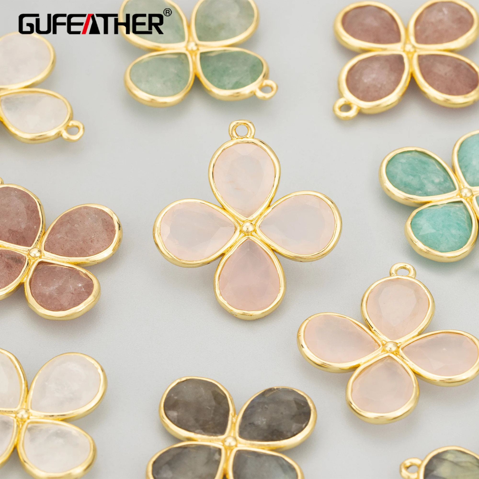 GUFEATHER,1pcs/lot,MH56,jewelry accessories,18k gold plated,copper,natural stone,hand made,charms,diy pendants,jewelry making