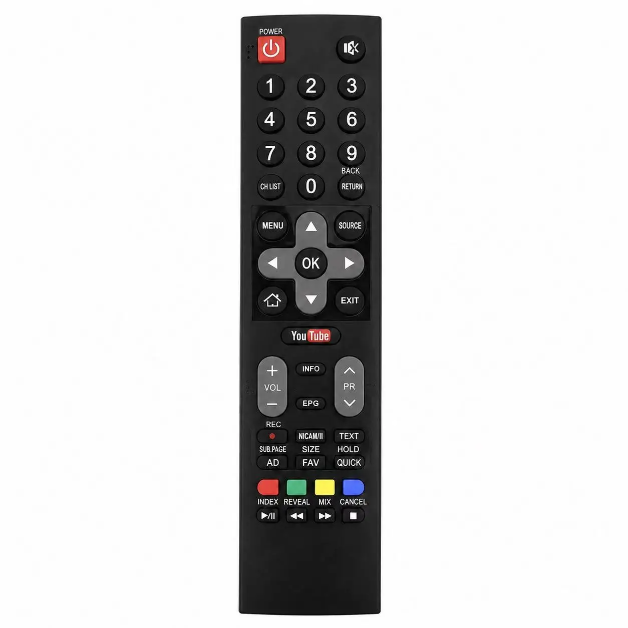 Replacement Remote Control For Skyworth SW‑2 Toshiba Panasonic Smart TV Netflix Prime Hotkey 4K Television