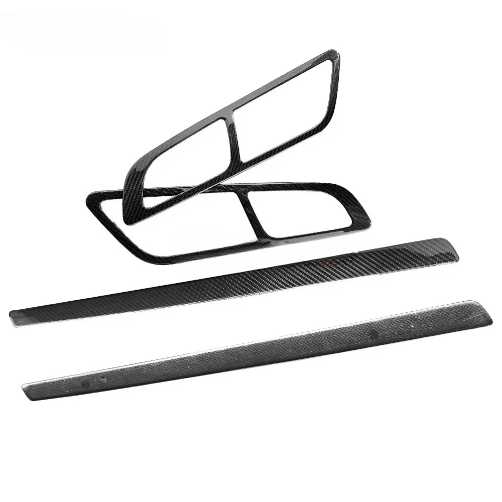 SUNMAX for GT GTS GTR C190 R190 2015-2018 Carbon Fiber Interior Door Panel Handle Frame Cover Stickers Car Accessories