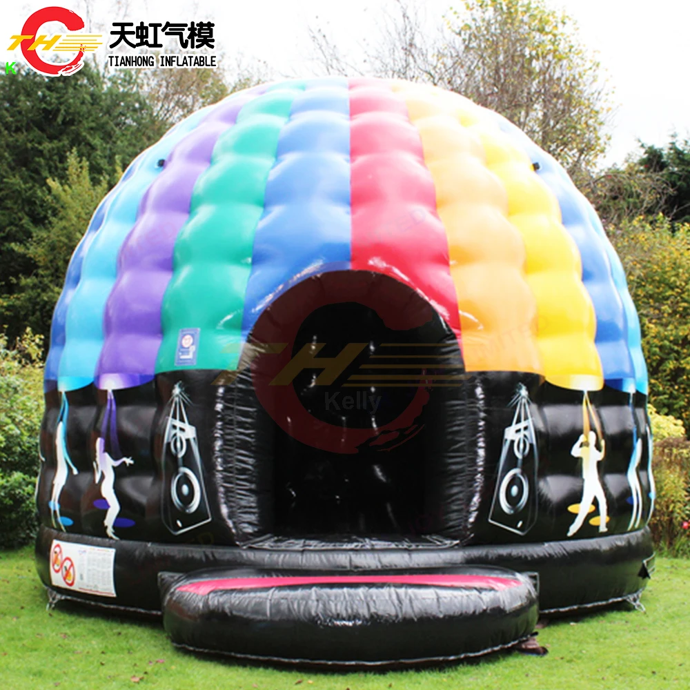 5x4m Commercial Inflatable Dance Dome Disco Bouncer Bounce House for Party Dancing with Blower