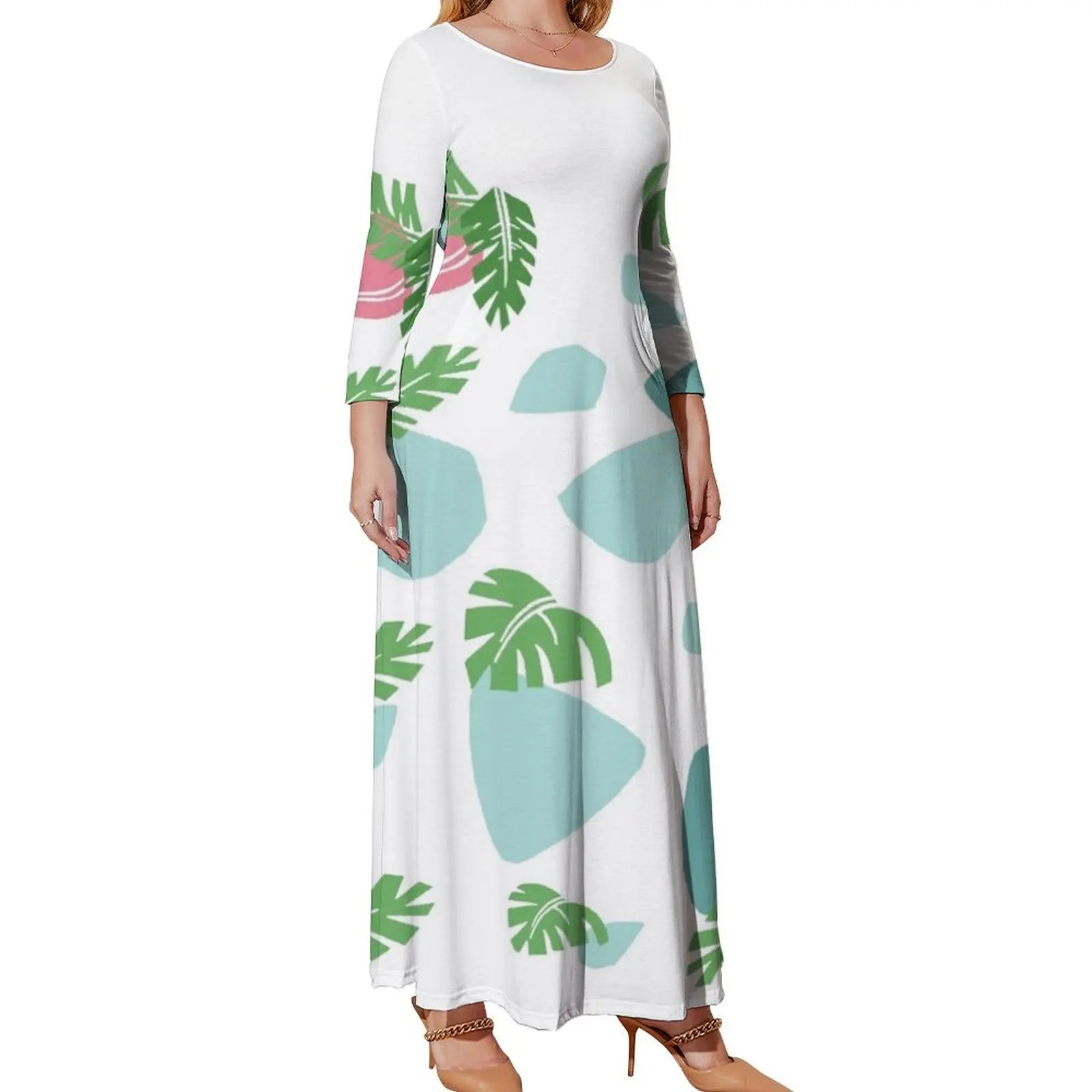 

Ivysaur Pattern Long Sleeved Dress womens dress Woman dresses