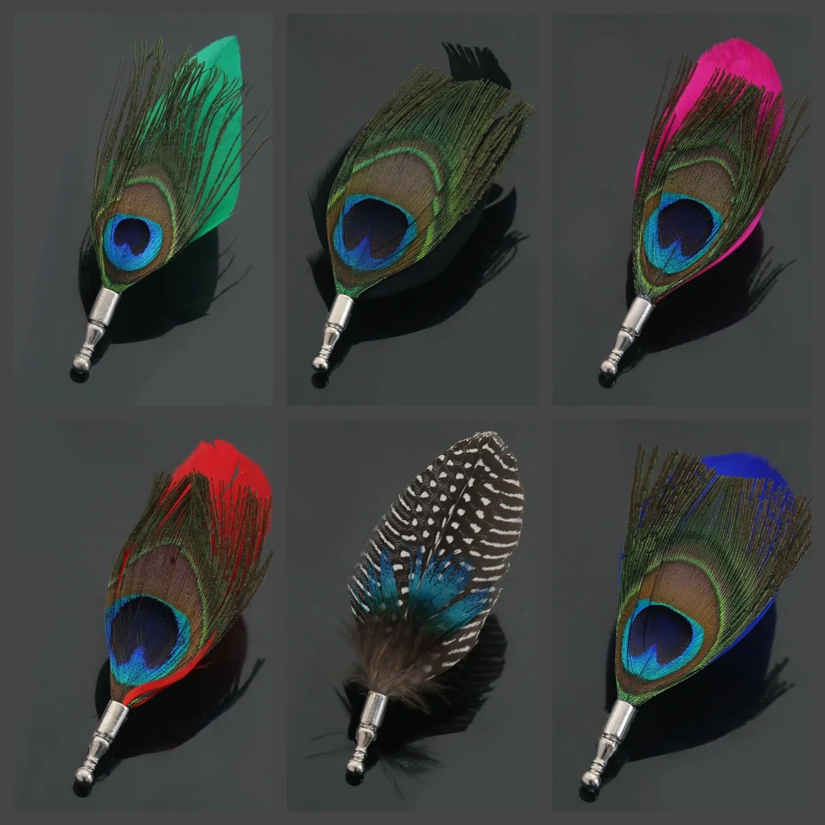 Fashion trend simulated feather brooch brooch suit versatile accessories